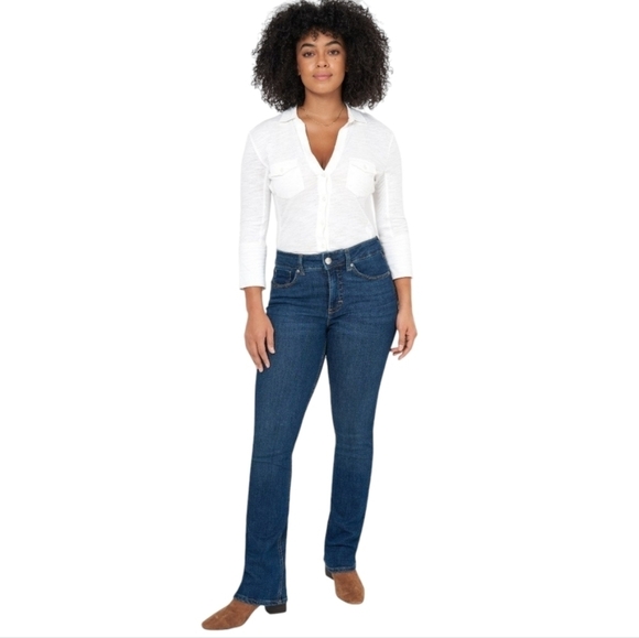 Seven7 Fashion Jean Mini Boot Denim Jeans Size 10 - Picture 1 of 5